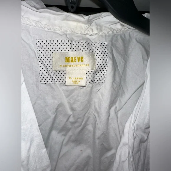 Anthropologie Maeve White Top - Picture 3 of 3